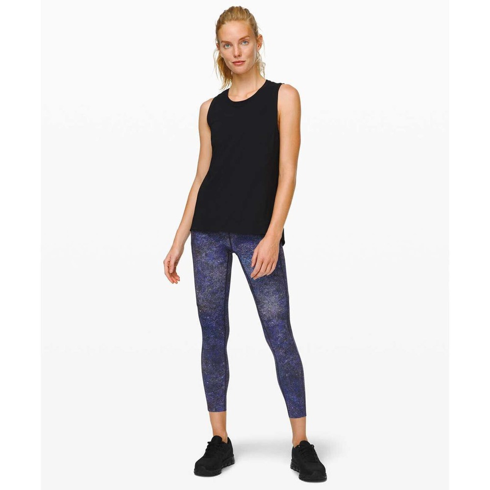 Lululemon Fast and Free Tight II 25" Nulux Polar Lights Blue Multi Womens Size 4 - Picture 11 of 11